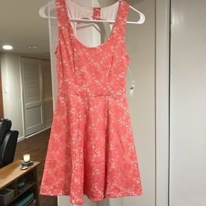 Coral Wet Seal skater dress